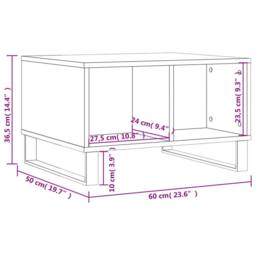 Berkfield Home Modern Coffee Table Concrete Grey 60x50x36.5 cm Engineered Wood - thumbnail 9