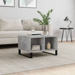 Berkfield Home Modern Coffee Table Concrete Grey 60x50x36.5 cm Engineered Wood - thumbnail 2