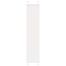 Berkfield Home Pleated Blind White 50x200 cm Fabric Width 49.4 cm Polyester - thumbnail 1