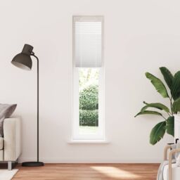 Berkfield Home Pleated Blind White 50x200 cm Fabric Width 49.4 cm Polyester - thumbnail 2