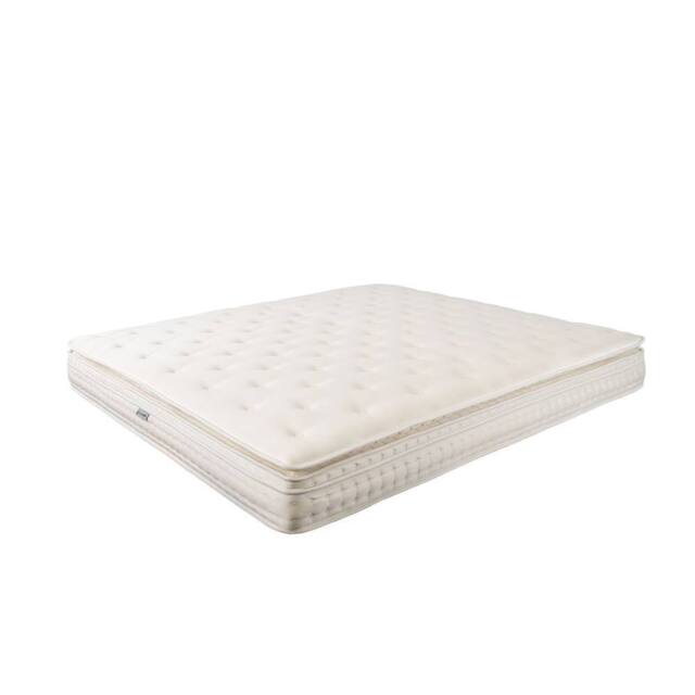 Angel Cerda Natural-Latex Hybrid Mattress with Mini Springs & 7-Zone Pocket in White - Size: EU Double - image 1