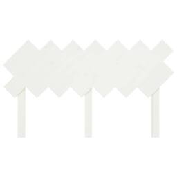 Berkfield Home Beautiful Bed Headboard White 141x3x80.5 cm Solid Wood Pine - thumbnail 4