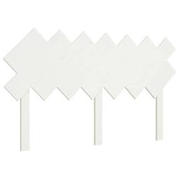 Berkfield Home Beautiful Bed Headboard White 141x3x80.5 cm Solid Wood Pine - thumbnail 3