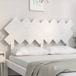 Berkfield Home Beautiful Bed Headboard White 141x3x80.5 cm Solid Wood Pine - thumbnail 1