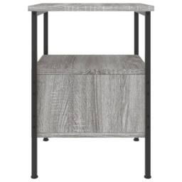 Berkfield Home Bedside Cabinet Grey Sonoma 34x36x50 cm Engineered Wood - Size: 34 x 36 x 50 cm - thumbnail 7