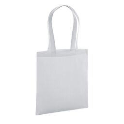 Westford Mill Premium Cotton Tote Bag in Light Grey - thumbnail 2