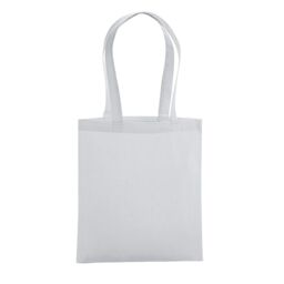 Westford Mill Premium Cotton Tote Bag in Light Grey