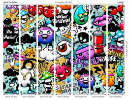 Origin Murals Graffiti Monster Wall Mural - Size: W350 cm x H280 cm - thumbnail 6