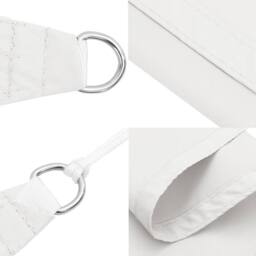 Berkfield Home Sunshade Sail Oxford Fabric Square 3x3 m White - thumbnail 5