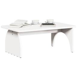 Berkfield Home Coffee Table White 80 x 50 x 31 cm Solid pine wood - thumbnail 3