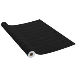 Berkfield Home Self-adhesive Furniture Film Dark Wood 500x90 cm PVC in Black - thumbnail 2