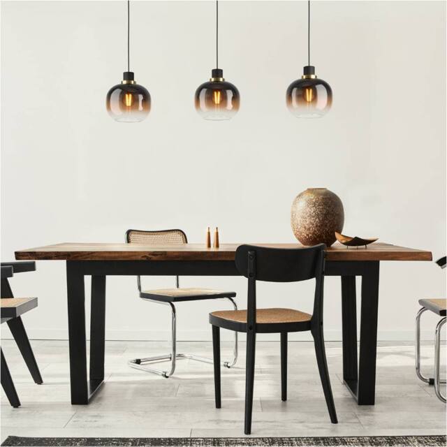 Loops Stylish Modern Black & Brass Pendant Light for Indoor Spaces - image 1