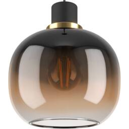 Loops Stylish Modern Black & Brass Pendant Light for Indoor Spaces - thumbnail 3