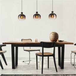 Loops Stylish Modern Black & Brass Pendant Light for Indoor Spaces - thumbnail 1