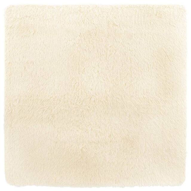 Berkfield Home Shaggy Rug High Pile NAVARRA Cream 240x240 cm Polyester - Size: Medium - image 1