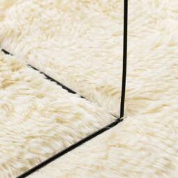 Berkfield Home Shaggy Rug High Pile NAVARRA Cream 240x240 cm Polyester - Size: Medium - thumbnail 7