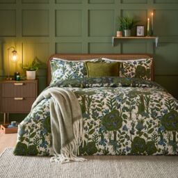 Furn Garden of Wonder Reversible Duvet Cover Set in Green - Size: King - thumbnail 2