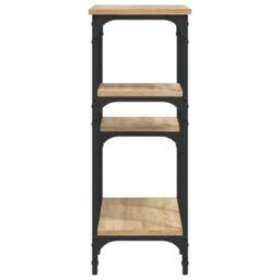 Berkfield Home Console Table Sonoma Oak 80x29x75 cm Engineered Wood in Brown - Size: 80 x 29 x 75 cm - thumbnail 5