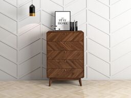 KUDL HOME LV44 Chest of Drawers in Walnut - thumbnail 4