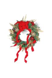 KDMD Luxury Festive Wreath with Red & Green Baubles 60cm - thumbnail 2