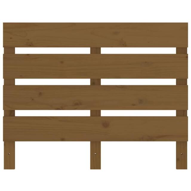 Berkfield Home Headboard Honey Brown 100x3x80 cm Solid Wood Pine - Size: 100 x 3 x 80 cm - image 1