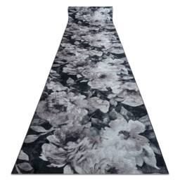 RugsX Anti-Slip Lotus Runner in Grey - Size: 60 cm x 100 cm - thumbnail 1