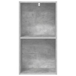 Berkfield Home 2-Tier Book Cabinet Concrete Grey 40x30x76.5 cm Engineered Wood - thumbnail 5
