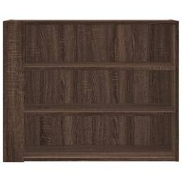Berkfield Home Wall Cabinet Brown Oak 75x35x60 cm Engineered Wood - Size: 75 x 35 x 60 cm - thumbnail 4