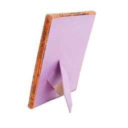 Paper High Reclaimed Newspaper Photo Frame in Orange - Size: Medium - thumbnail 3