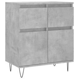 Berkfield Home Sideboard Concrete Grey 60x35x70 cm Engineered Wood - Size: 60 x 35 x 70 cm - thumbnail 2