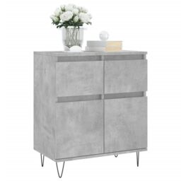Berkfield Home Sideboard Concrete Grey 60x35x70 cm Engineered Wood - Size: 60 x 35 x 70 cm - thumbnail 3