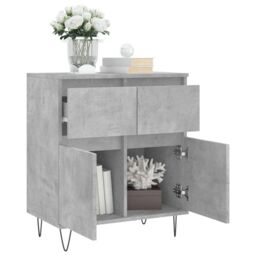 Berkfield Home Sideboard Concrete Grey 60x35x70 cm Engineered Wood - Size: 60 x 35 x 70 cm - thumbnail 4
