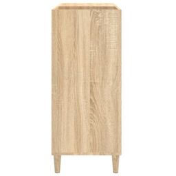 Berkfield Home Record Cabinet Sonoma Oak 84.5x38x89 cm Engineered Wood in Brown - thumbnail 6