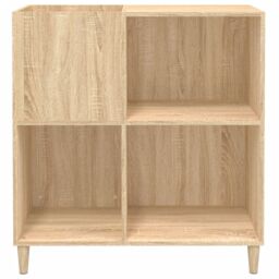 Berkfield Home Record Cabinet Sonoma Oak 84.5x38x89 cm Engineered Wood in Brown - thumbnail 5