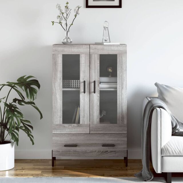 Berkfield Home Highboard Grey Sonoma 69.5x31x115 cm Engineered Wood - image 1