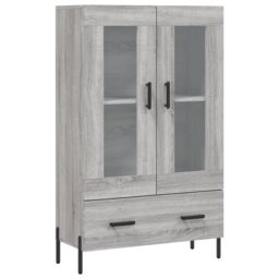 Berkfield Home Highboard Grey Sonoma 69.5x31x115 cm Engineered Wood - thumbnail 2