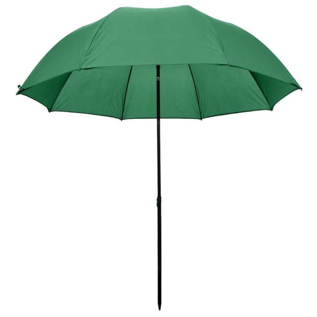 Berkfield Home Durable Fishing Umbrella Green 240x210 cm - image 1