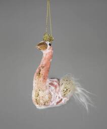 Shatchi Swan Pink 12x13cm - Christmas Hanging Decoration - Size: 12x13 cm - thumbnail 2