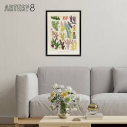 "Artery8 Great Barrier Reef Corals Marine Life Kent Framed Canvas Wall Art in Beige - Size: W12"" x H16""" - thumbnail 3