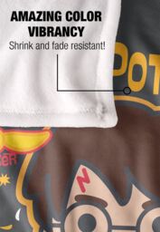 Harry Potter H. Potter 07 Quidditch Chibi Officially Licensed Silky Touch Super Soft Throw Blanket 152x127 cm in White - thumbnail 4