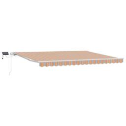 Berkfield Home Manual Retractable Awning with LED Multicolour Stripe 450x300 cm - thumbnail 1