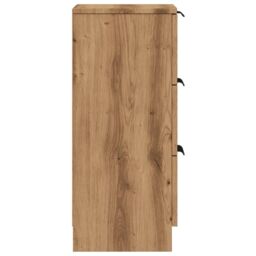 Berkfield Home Sideboards 2 pcs Artisan Oak 30x30x70 cm Engineered Wood in Brown - Size: 30 x 30 x 70 cm - thumbnail 6