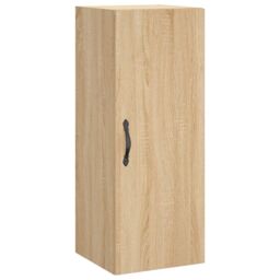 Berkfield Home Wall Mounted Cabinet Sonoma Oak 34.5x34x90 cm Engineered Wood in Brown - thumbnail 2