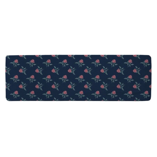 Benjamin Tate Design Roses & Spots Print Runner Rug in Natural - Size: 67 cm x 230 cm - image 1