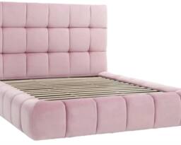 Stratus Interiors Cloud Fabric Cubed Platform Bed - Gas Lift Ottoman Storage in Pink - Size: King - thumbnail 3