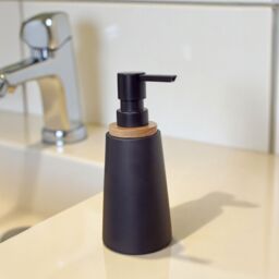 Showerdrape Sonata Black & Bamboo 3 Piece Bathroom Accessory Set - thumbnail 2
