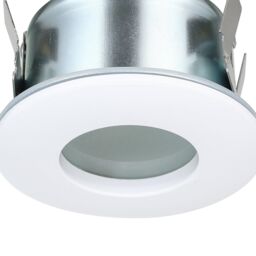 Eglo Margo White Aluminium GU10 Outdoor Recessed Light, (D) 8.4cm - thumbnail 4