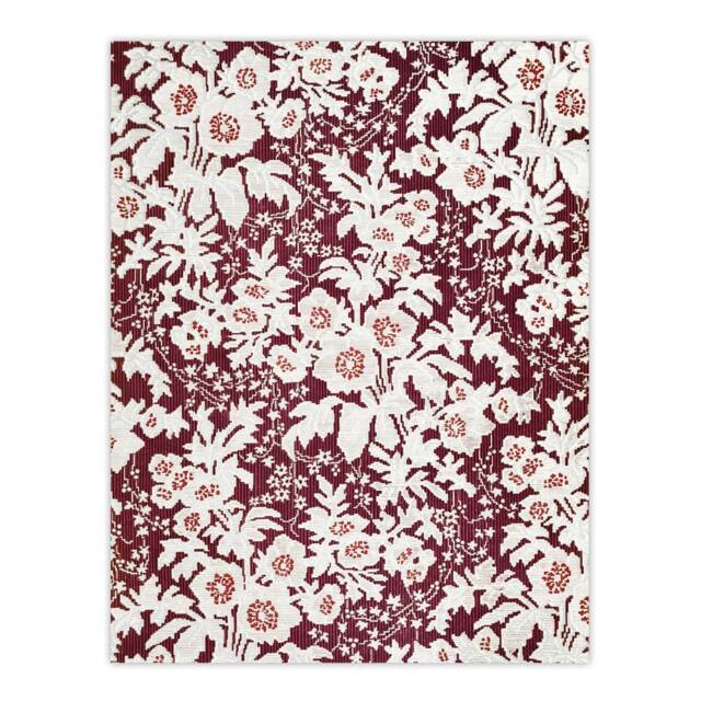 "Artery8 Vintage Silk Flowers Floral Pattern Wyatt Wall Art Poster Print in Red - Size: W18"" x H24""" - image 1