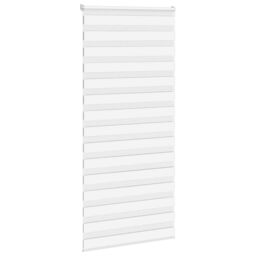 Berkfield Home Zebra Blind White 100x230 cm Fabric Width 95.9 cm Polyester - thumbnail 3