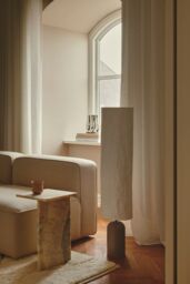 Nordlux Modern Indoor Floor Lamp Brown Tyvek E27 Crinkled Fabric - Mains Powered, IP20 - thumbnail 7